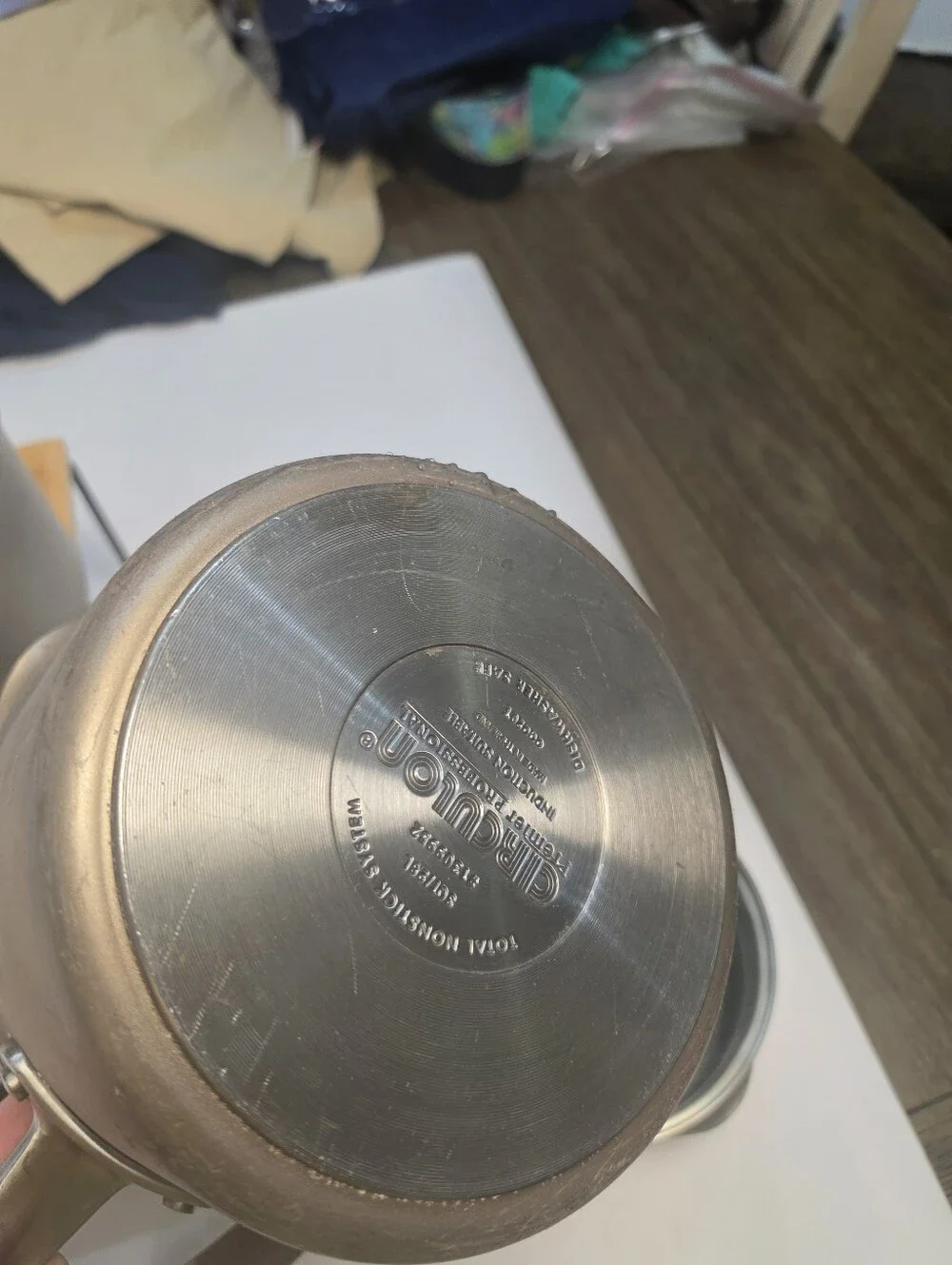 Set Of 3 Circulon Premiere Professional Saucepan & Lids Pots Induction